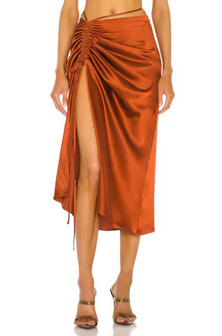 NICHOLAS Lia Skirt in Terra Cotta from Revolve.com | Revolve Clothing (Global)