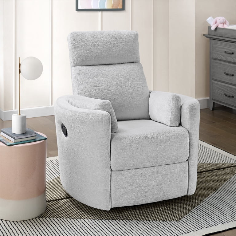 Soho Baby Nottingham Upholstered Glider Recliner Rocking Chair 360° Swivel for Nursery and Livin... | Walmart (US)