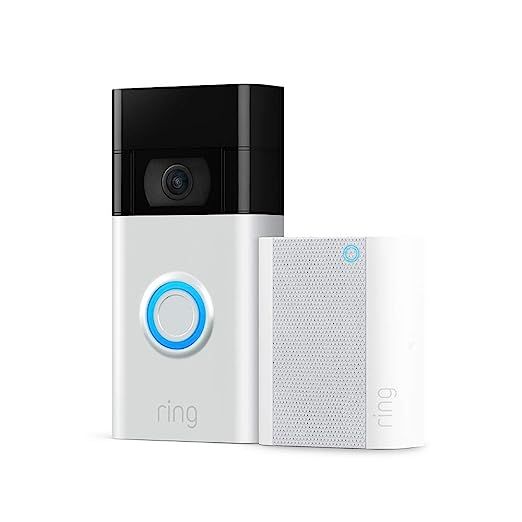 Ring Video Doorbell – Satin Nickel with Ring Chime (2020 release) | Amazon (US)