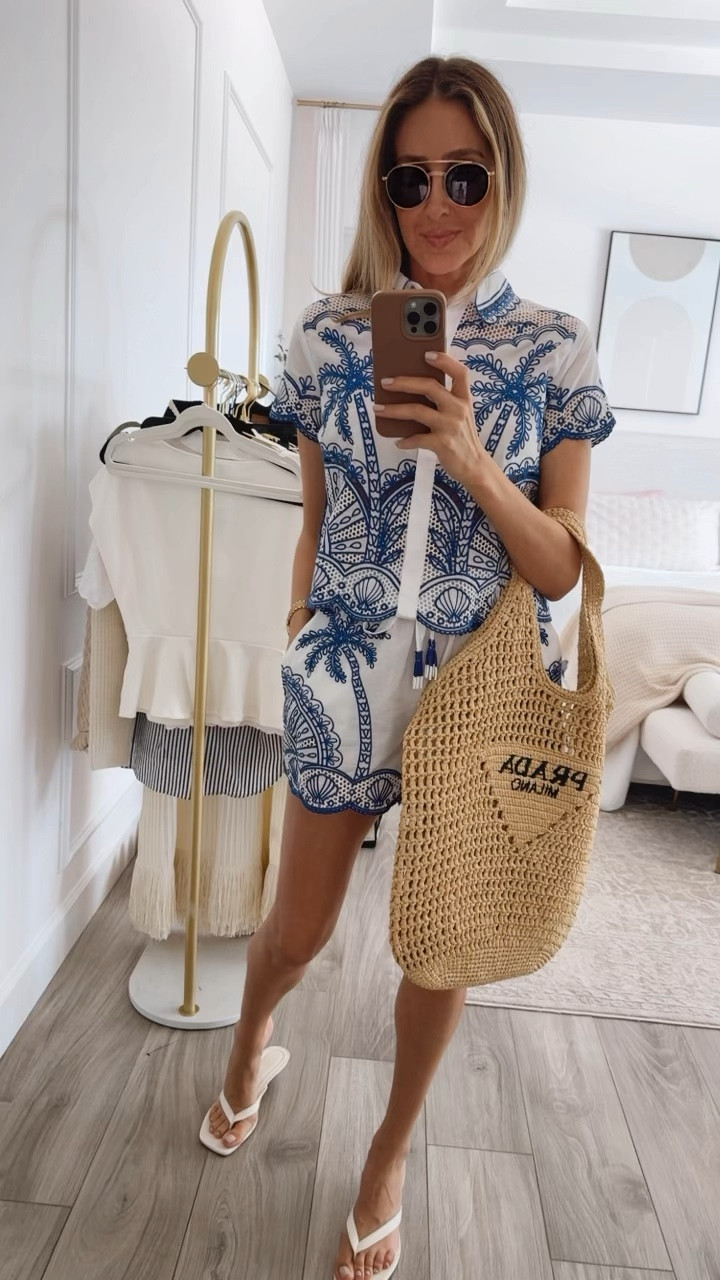 The perfect vacation set 
Also perfect as a cover up
Runs tts, wearing a size small 


#LTKTravel #LTKSwim #LTKSeasonal