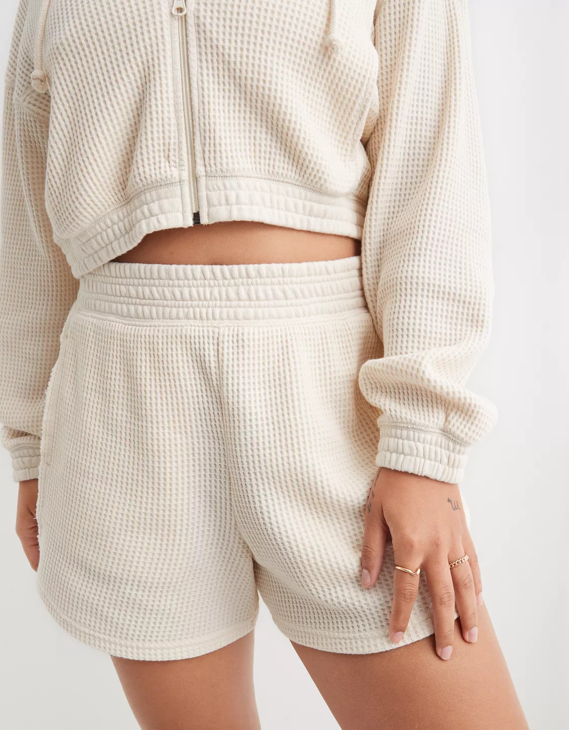 Aerie High Waisted Waffle Short | Aerie