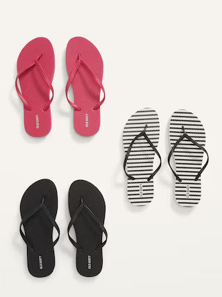 Flip-Flop Sandals 3-Pack (Partially Plant-Based) | Old Navy (US)