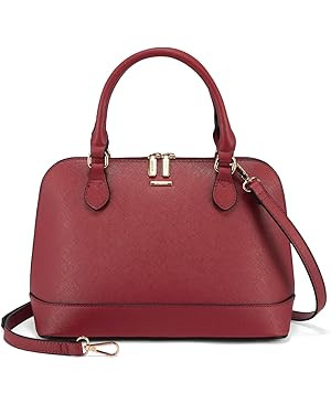 LOVEVOOK Purse for Women Small Crossbody Bags Classic Double Zip Top Handle Dome Satchel Bag | Amazon (US)