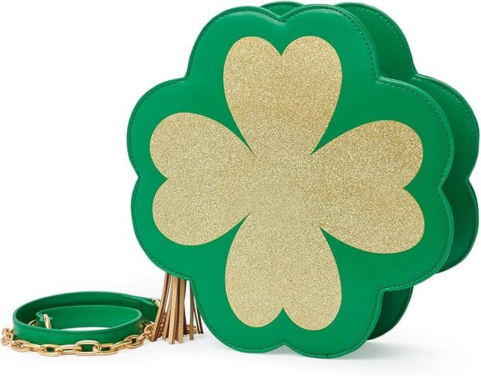 Tipsy Elves Women's St. Patrick's Day Clover Purse One Size | Amazon (US)