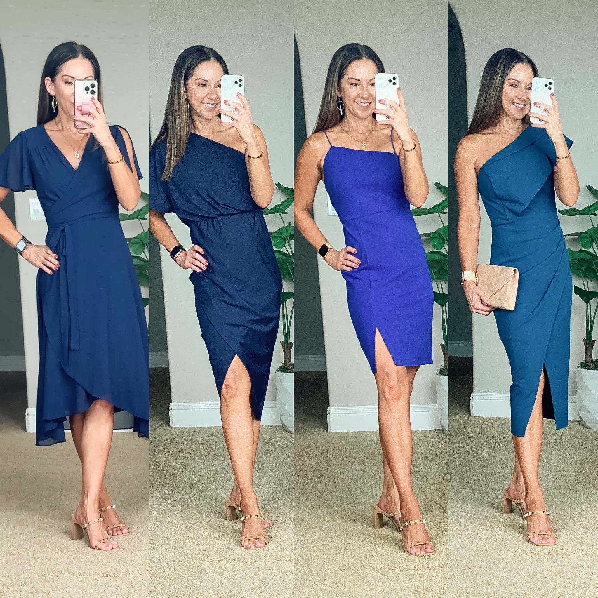 💥Sale alert!! All of these Amazon dresses have clickable coupons right now. These comes in a lot of different colors  Special occasion dresses for cocktail parties, wedding guest, graduation, baby shower, bridal shower.  For reference, I'm 5'1", 110lbs wearing a small in all.  The cobalt blue dress (3rd from left) runs like an xs. All others run TTS. Shoes TTS, super comfortable.

#LTKsalealert #LTKunder50 #LTKstyletip