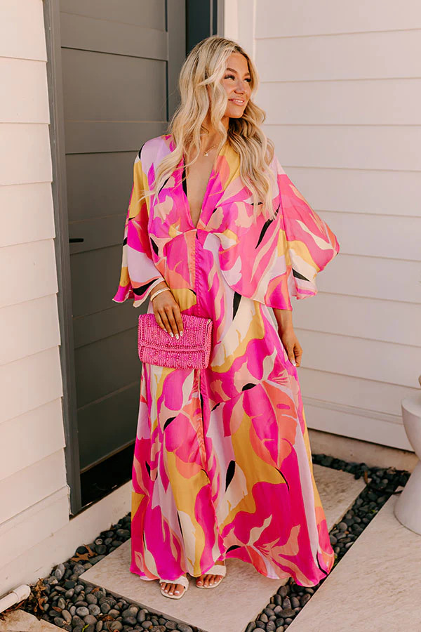 Vacay Moment Maxi Dress in Pink | Impressions Online Boutique