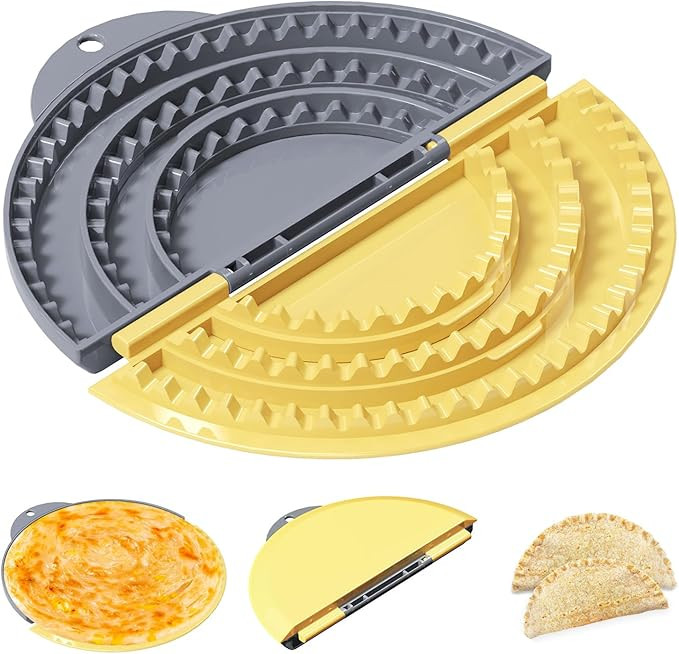 Tortilla Sealer,SELERS,Tacos tortilla crimper Maker Large,Removable & Adjustable 4"-6''-8" Crust,... | Amazon (US)