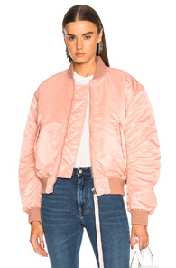 Acne Studios Clea Bomber Jacket in Pink | FWRD 