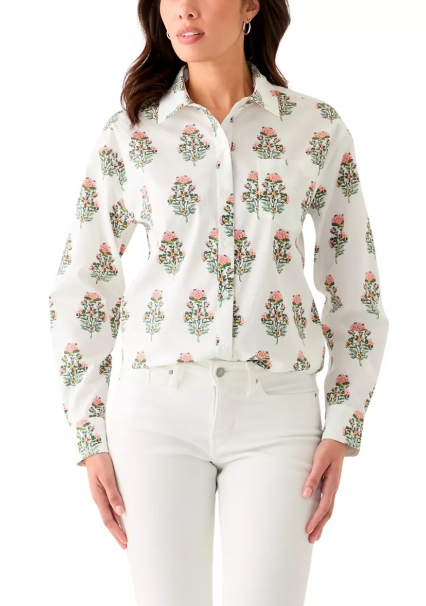 Women's Button Front Printed Shirt | Belk