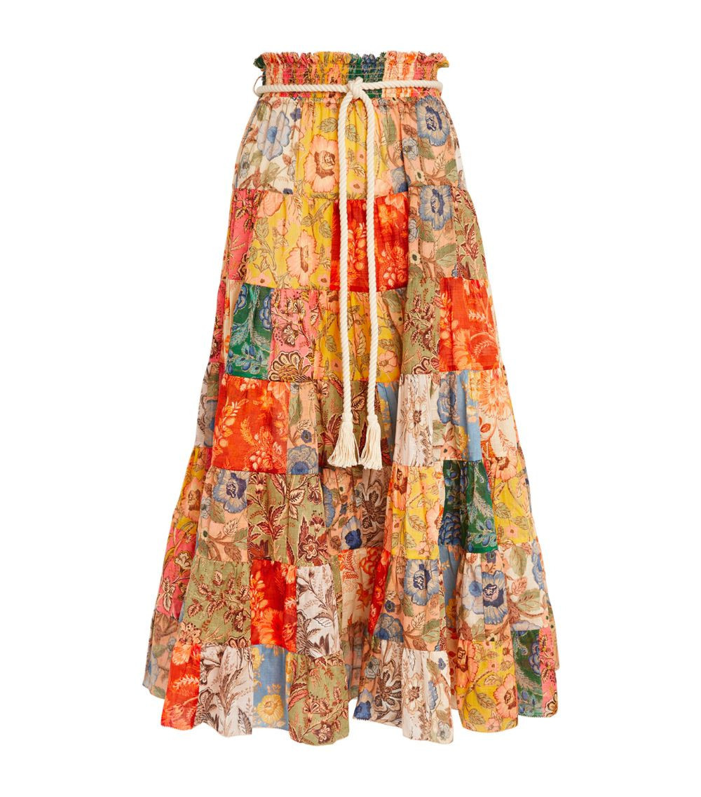 Patchwork Junie Midi Skirt | Harrods