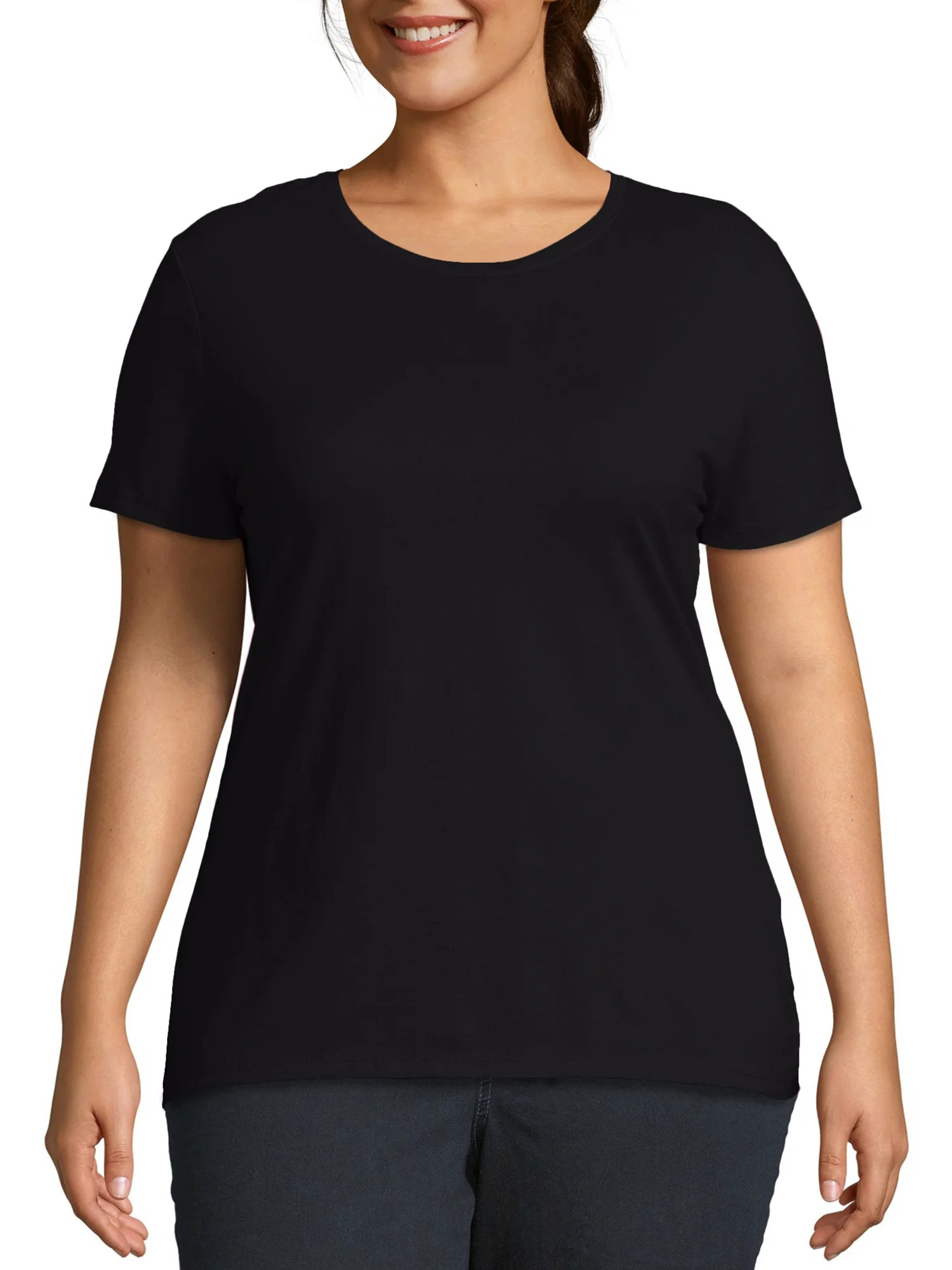 JMS by Hanes Women's Plus Size Short Sleeve Tee | Walmart (US)