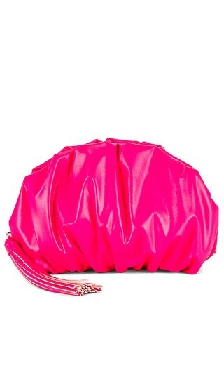 Ruched Clutch in Hot Pink | Revolve Clothing (Global)