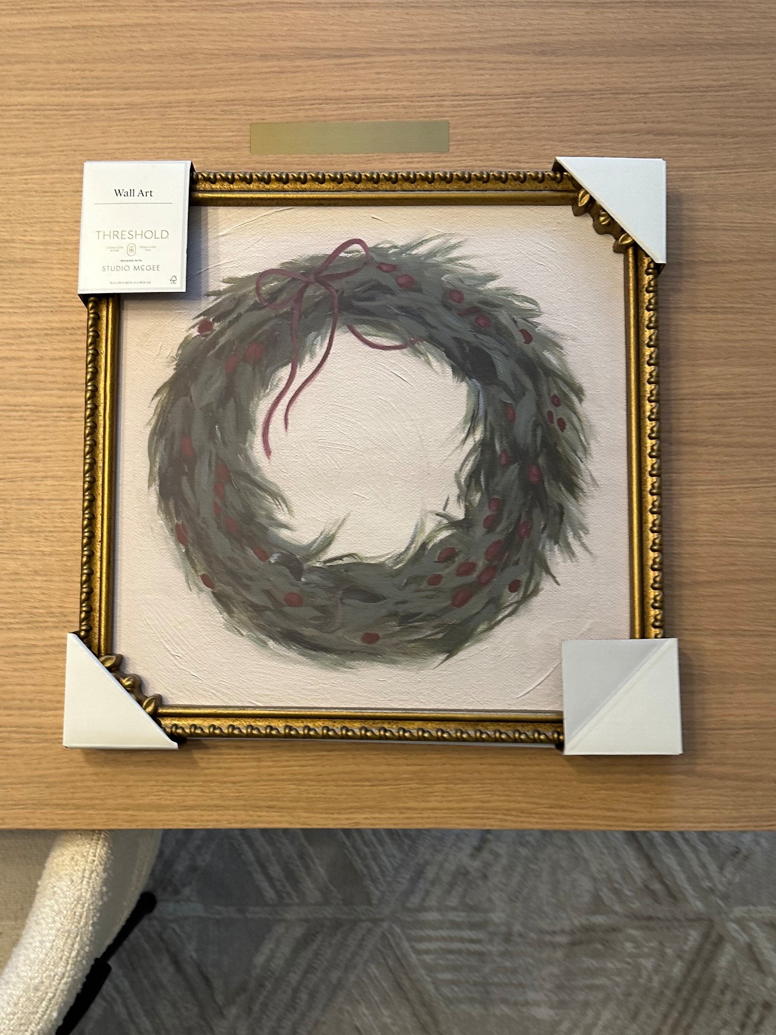 16"x16" Red Ribbon Wreath Framed Wall Art - Threshold™ designed with Studio McGee. This is so beautiful, I can’t wait to style it😍

#LTKSeasonal #LTKHoliday #LTKHome