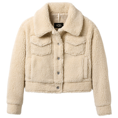 UGG Womens UGG Frankie Short Trucker Jacket - Womens Beige/Beige Size XS | Foot Locker (US)