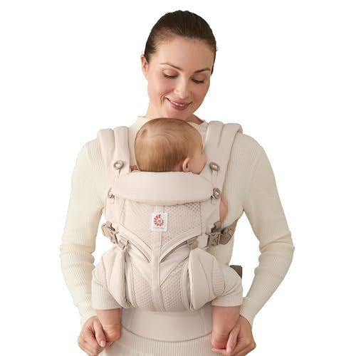 Ergobaby Omni Classic Baby Carrier for Newborn to Toddlers 0-48 Months (7-45 lbs) - 4-Position Breathable Mesh Baby Carrier with Ergonomic Support - Natural Beige | Amazon (US)