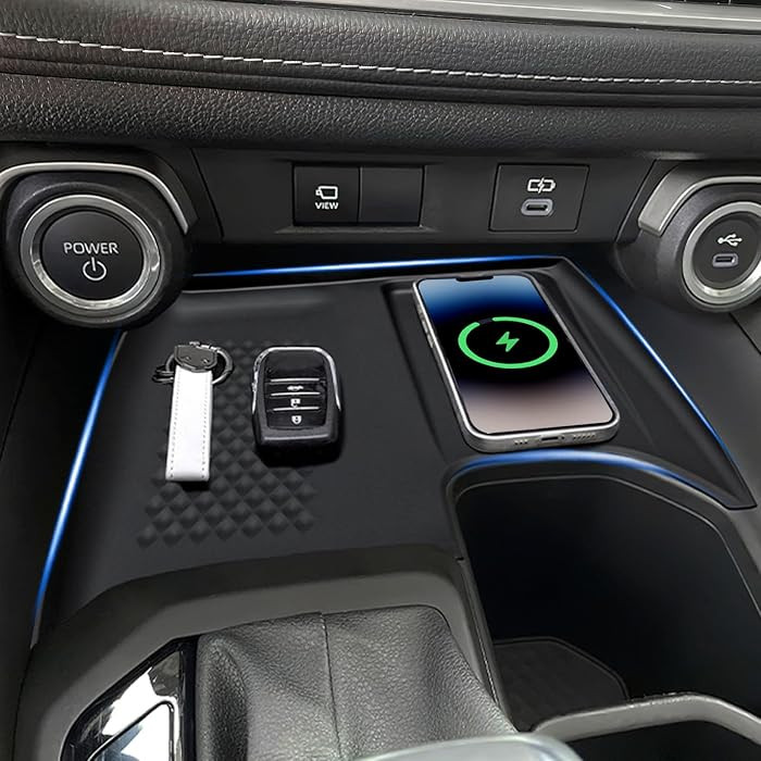 TOPINSTALL 24-26 Silicone Wireless Charging Anti-Slip Mat Compatible with Toyota Grand Highlander... | Amazon (US)