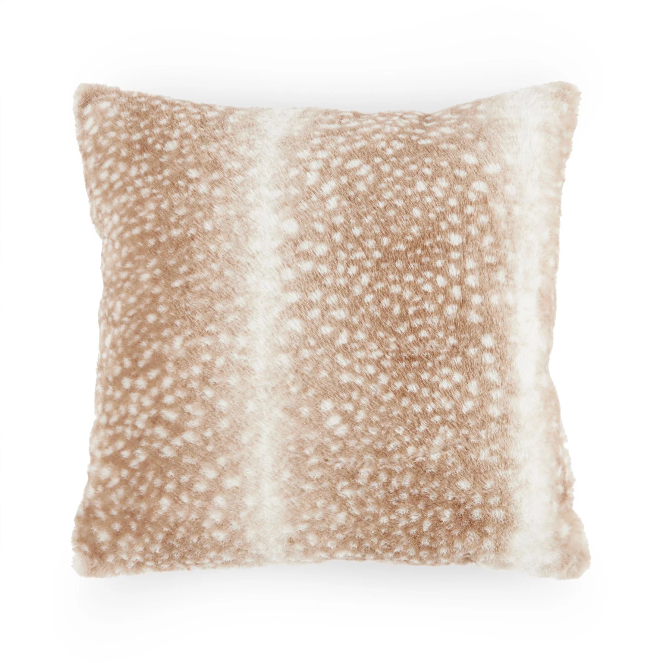 Wanda June Home Faux Fur Pillow, Multi-color, 20"x20", 1 Piece, by Miranda Lambert | Walmart (US)