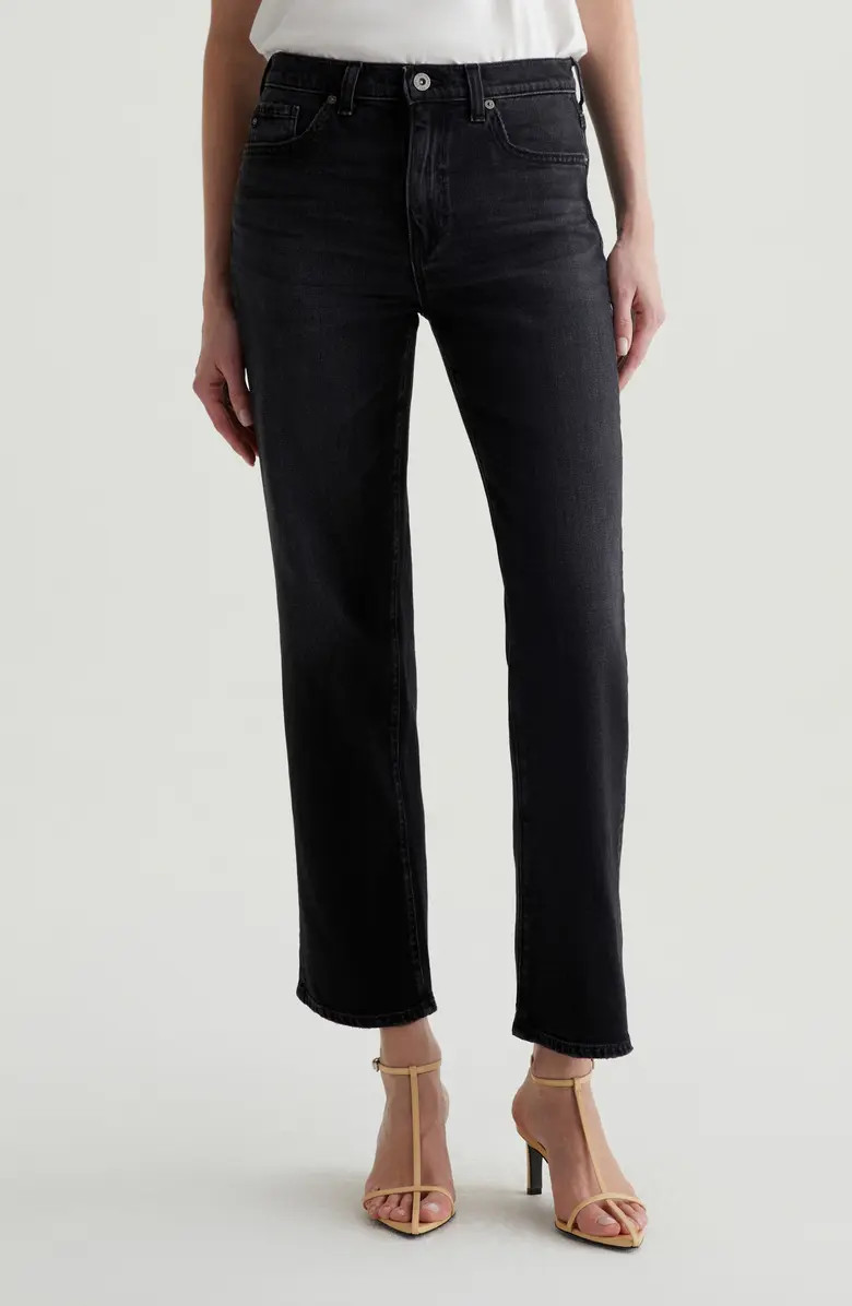 AG Brinley Distressed Straight Leg Jeans | Nordstrom | Nordstrom