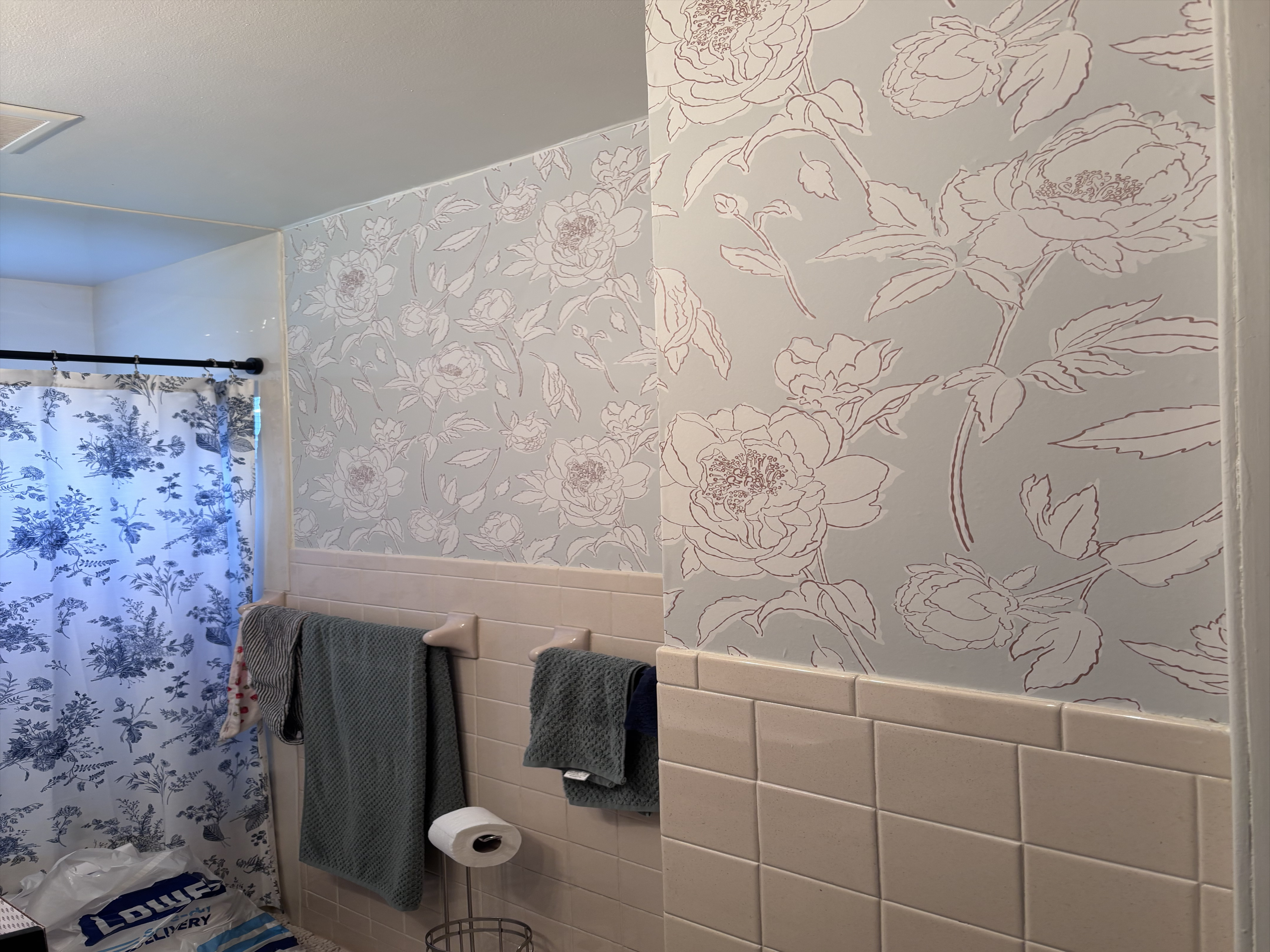 Sketched Peonies Wallpaper | Love vs. Design