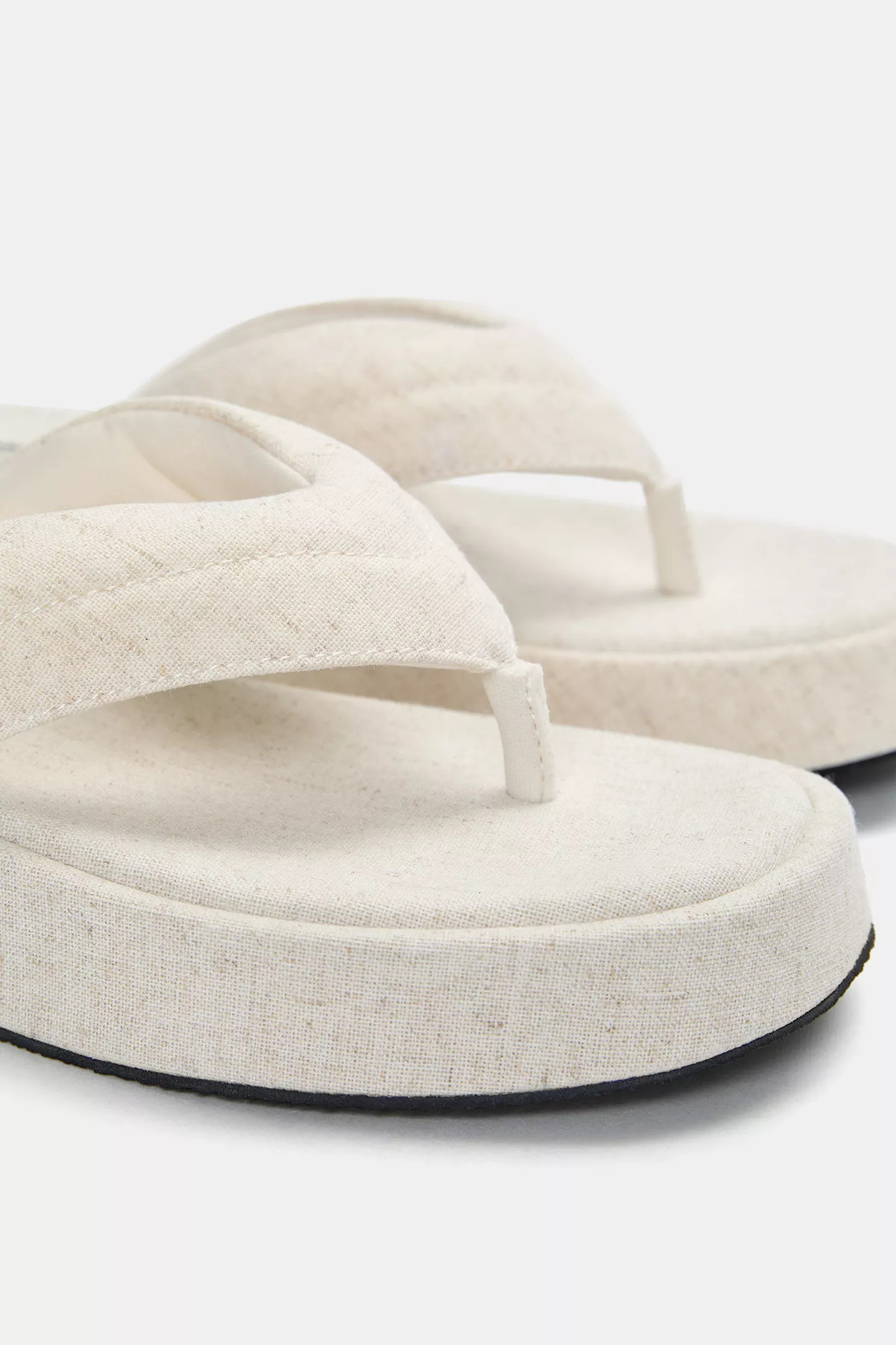 Flat chunky fabric sandals | PULL and BEAR UK