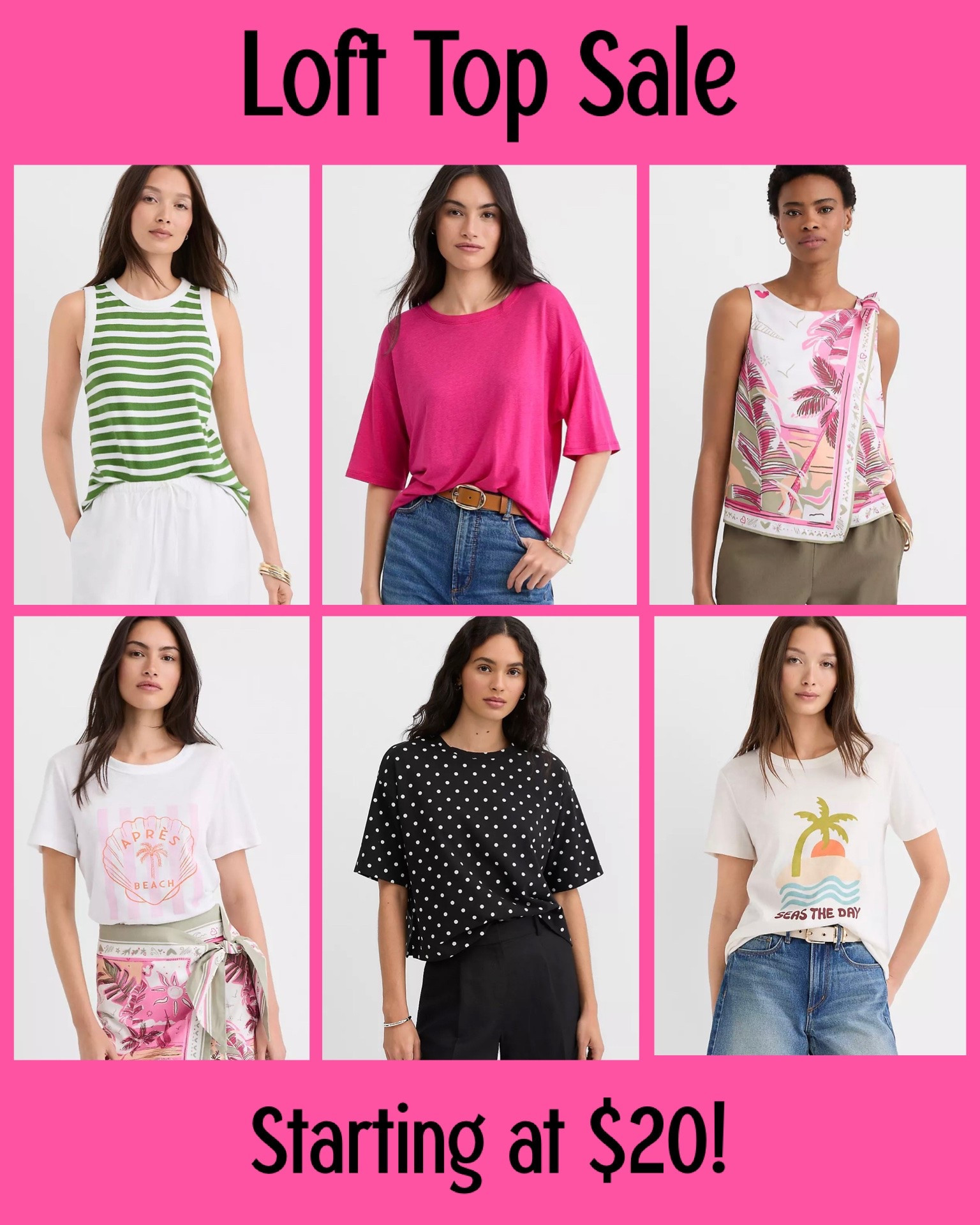 LOFT has the best sale on Tops today - tons of gorgeous versions available starting at $20!!! Most of these are 50% Off +, so it’s definitely an excellent time to browse if you’re a fan of this brand. I love their clothing since it holds up for years of wear, and they have so many cute styles available.

#LTKootd #LTKSaleAlert #LTKSeasonal