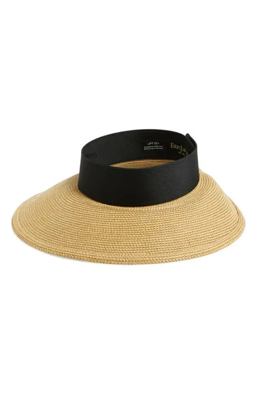 Eric Javits 'Squishee® Halo' Hat in Natural/Black at Nordstrom | Nordstrom