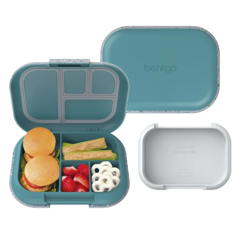 Bentgo Chill Kids Leak-Proof Lunch Box - 4-Compartment Bento Box with Built-In Ice Pack, 3.3 Cup ... | Walmart (US)