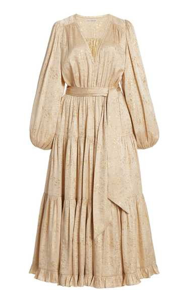 Helena Silk-Lurex Midi Dress | Moda Operandi (Global)