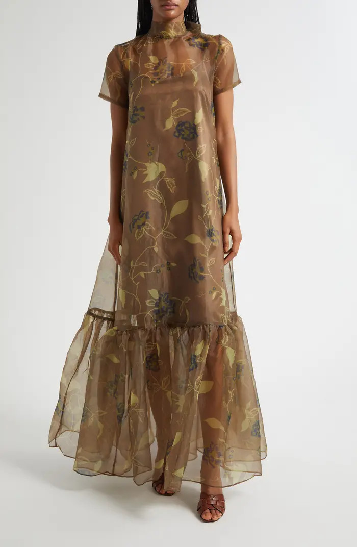Calluna Floral Chiffon Dress | Nordstrom