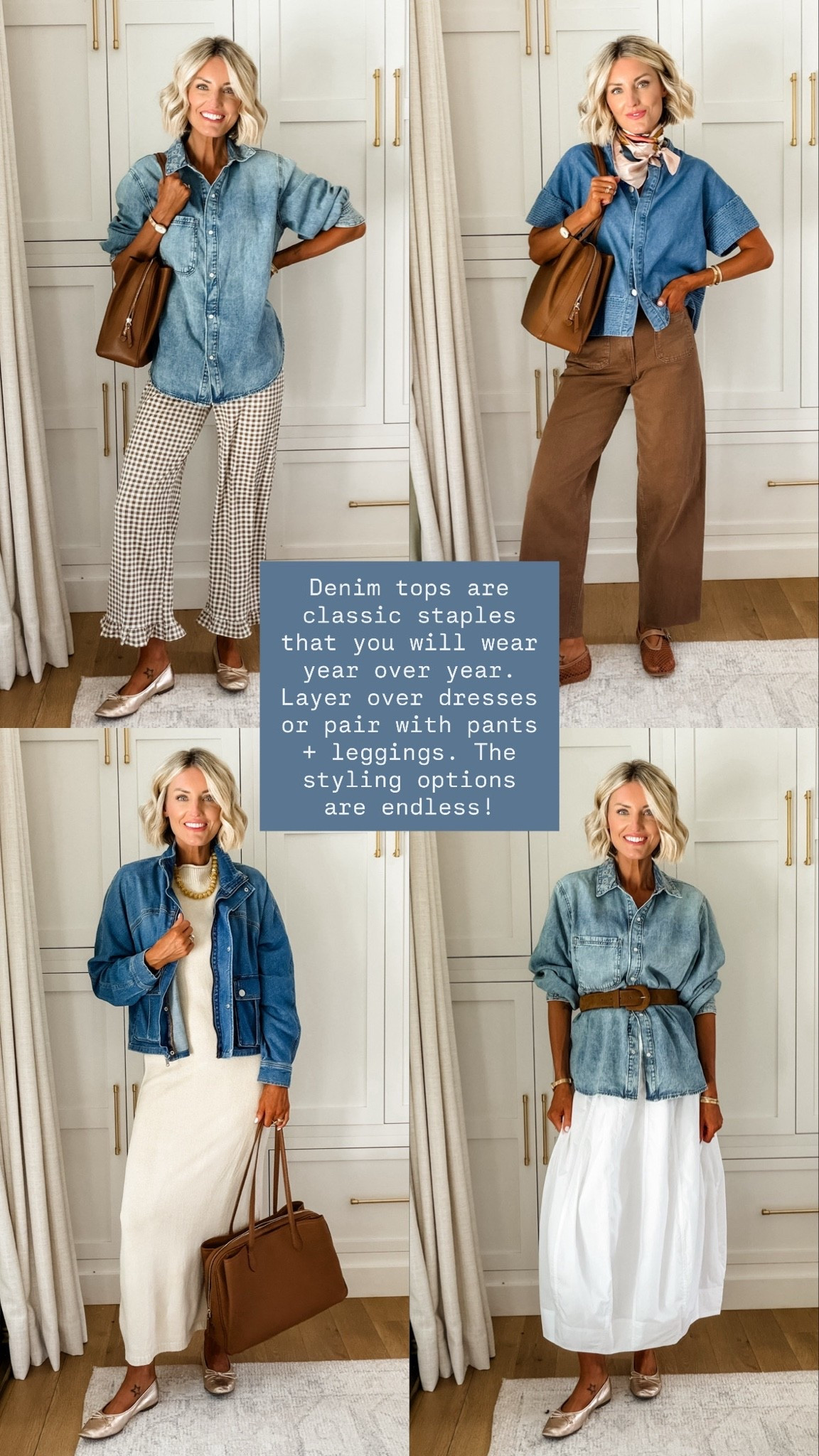 A denim top is the ultimate closet staple 👏🏼 endless ways to style!

Loverly Grey, denim top, teacher workwear, teacher outfit ideas

#LTKWorkwear