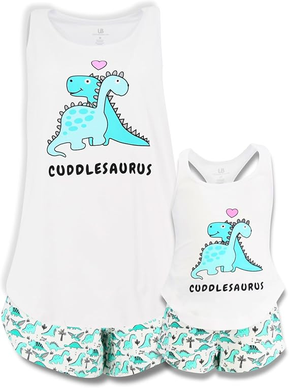 Unique Baby Cuddlesaurus Mommy and Me Outfits Matching Mom Daughter Mothers Day Clothing Shirts S... | Amazon (US)