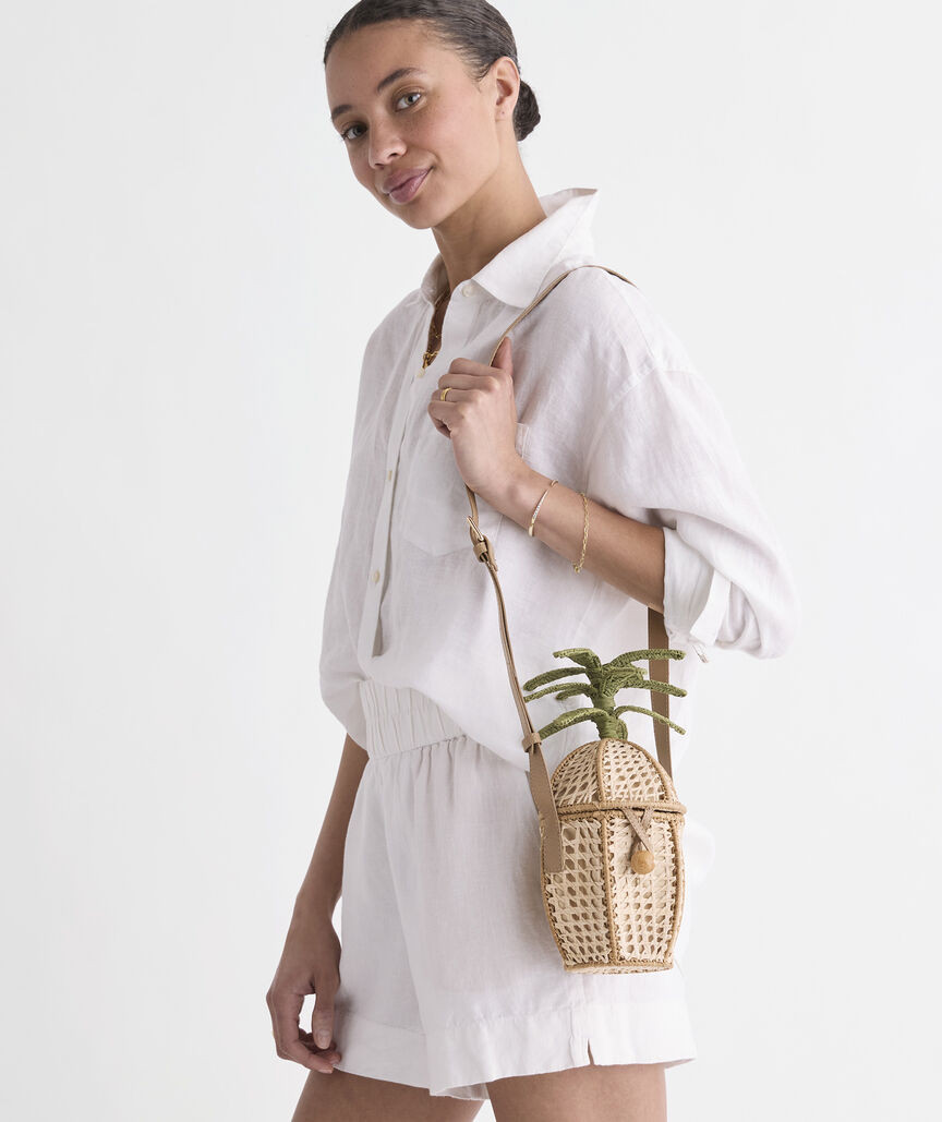 Pineapple Wicker Bag | vineyard vines
