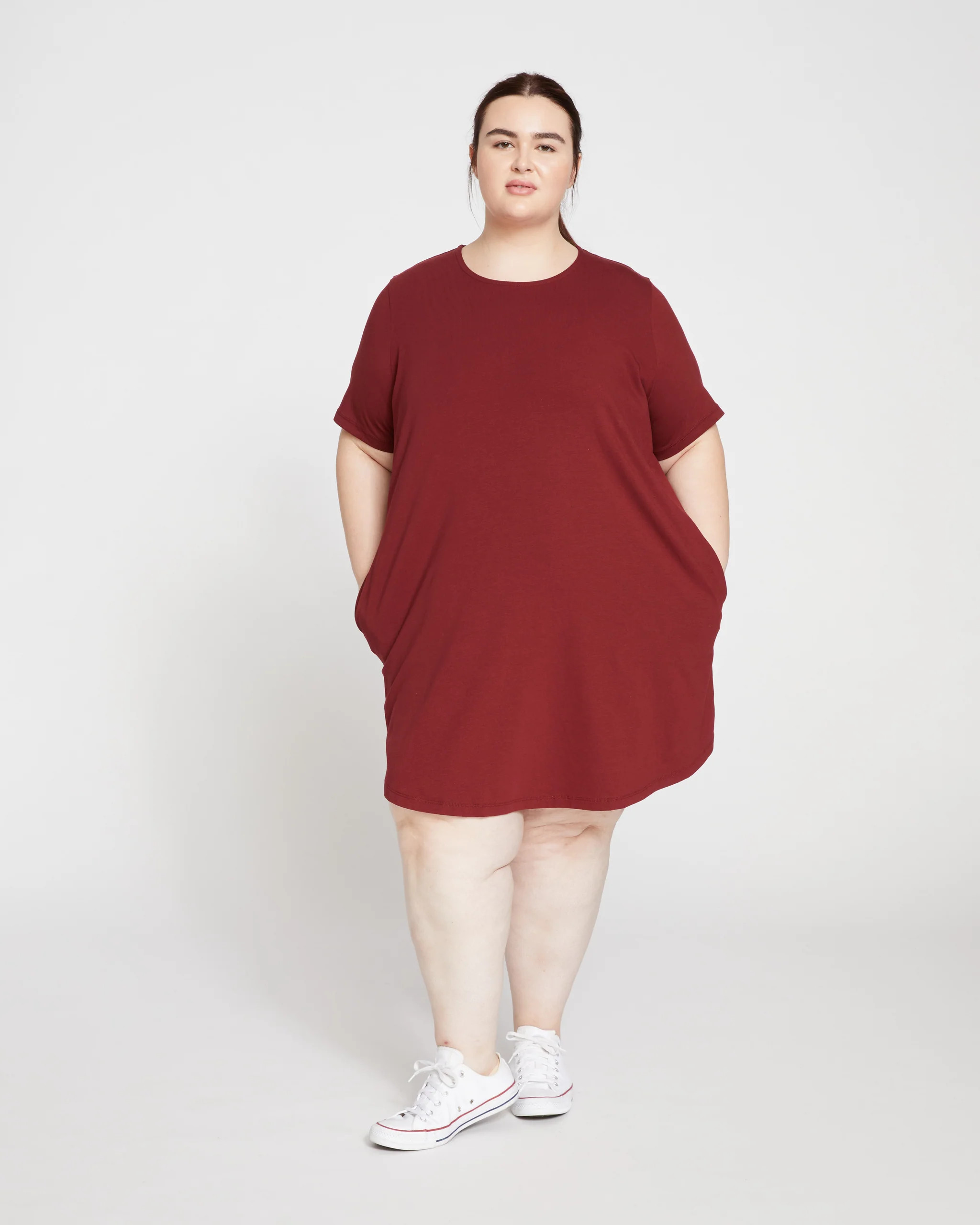 Halie T-Shirt Dress - Brick Red | Universal Standard