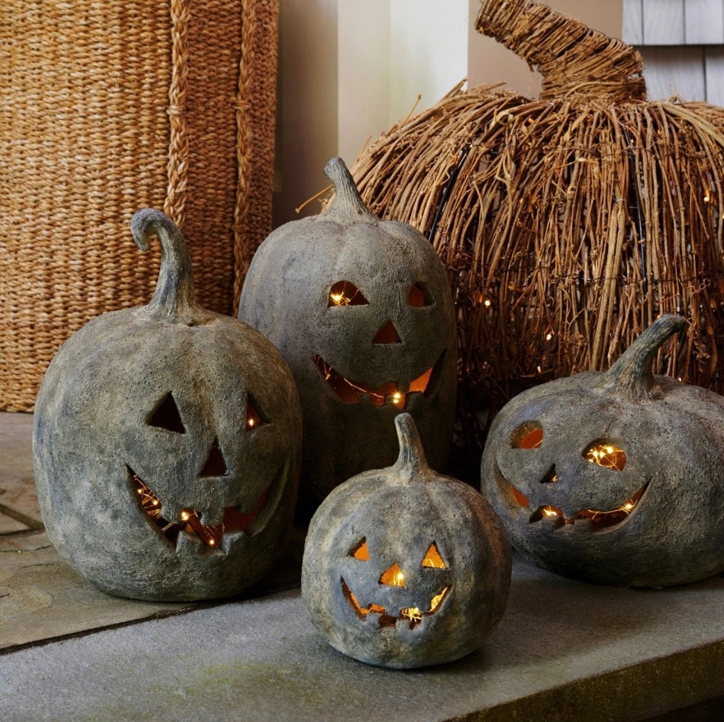 Handmade Terra Cotta Jack O Lanterns 
Pottery Barn 

#LTKHome #LTKSeasonal #LTKStyleTip