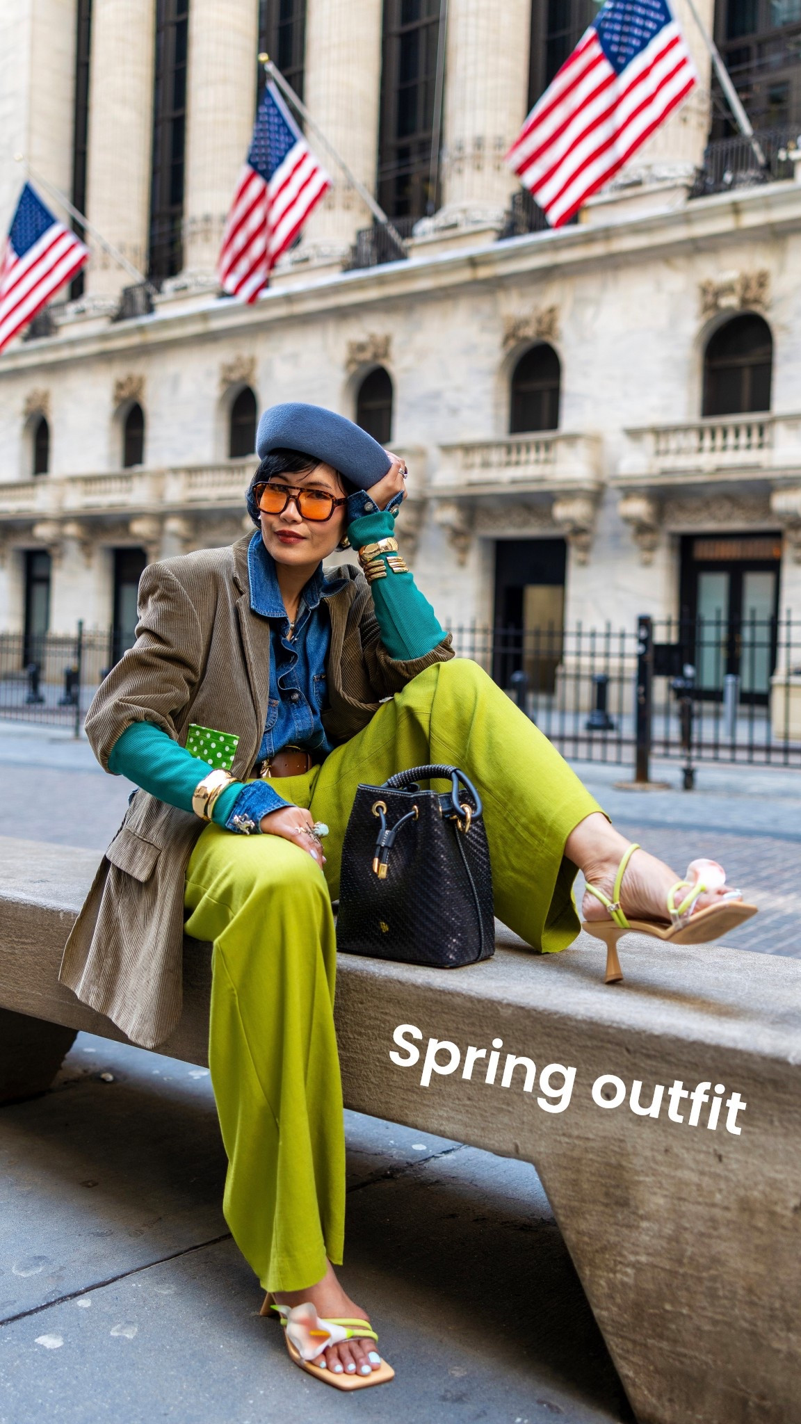 A fresh spring outfit for you to try and if you want to add one color to the new season, I would say “green.” 

And I found a pair of Cult Gaia dupe :)))

#LTKSeasonal #LTKOver40 #LTKootd