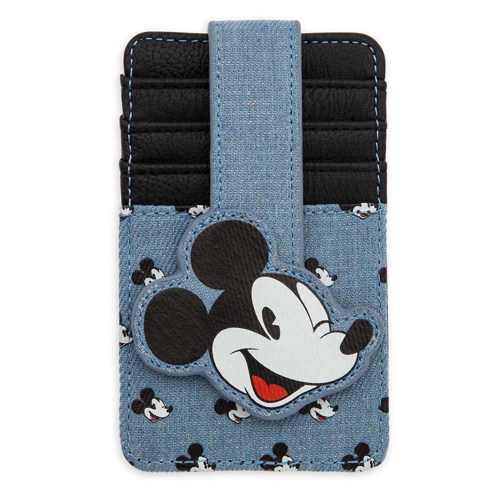 Mickey Mouse Denim Card Wallet | Disney Store