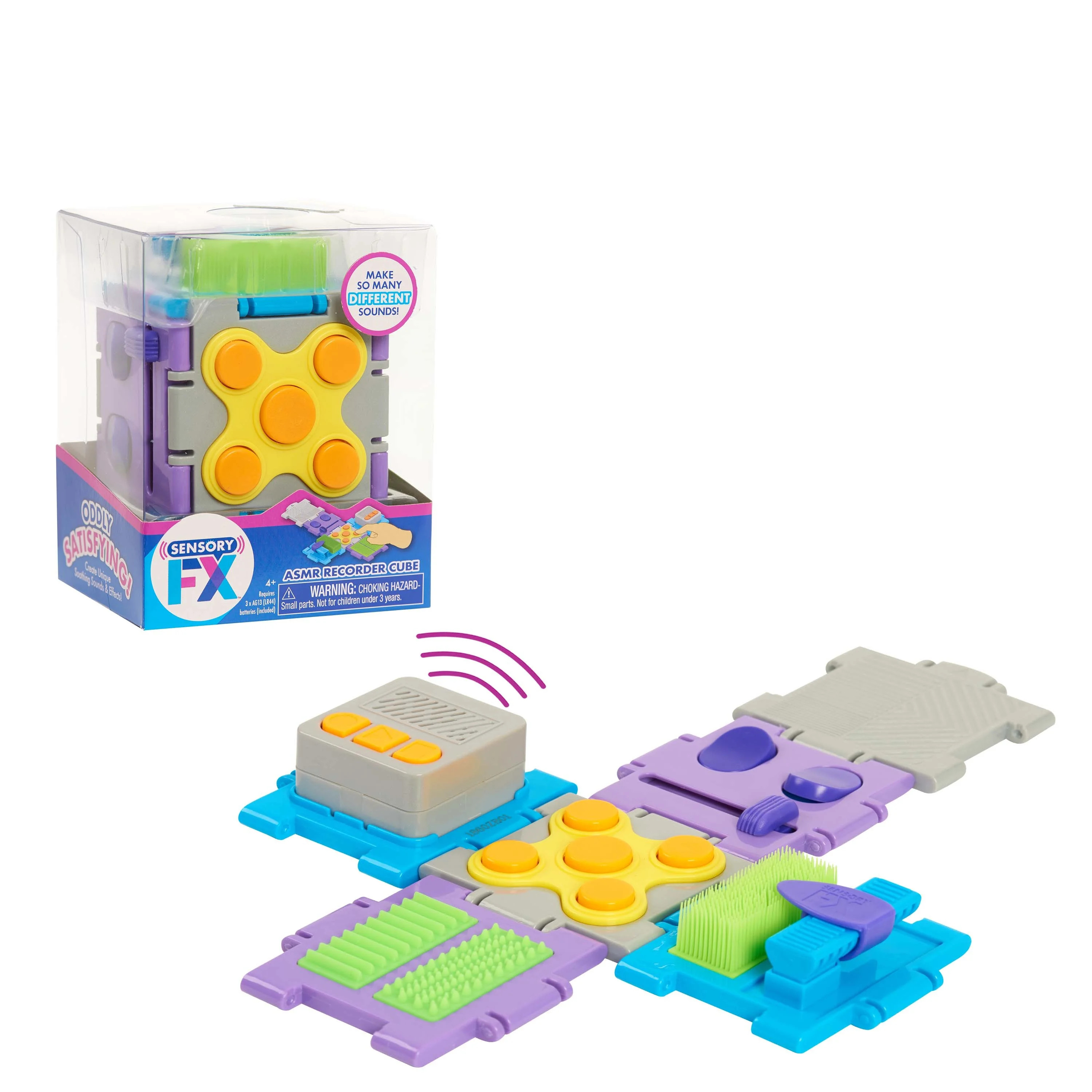 Just Play Sensory FX ASMR Recorder Cube, Fidget Toys for Kids, Create and Record Unique and Sooth... | Walmart (US)