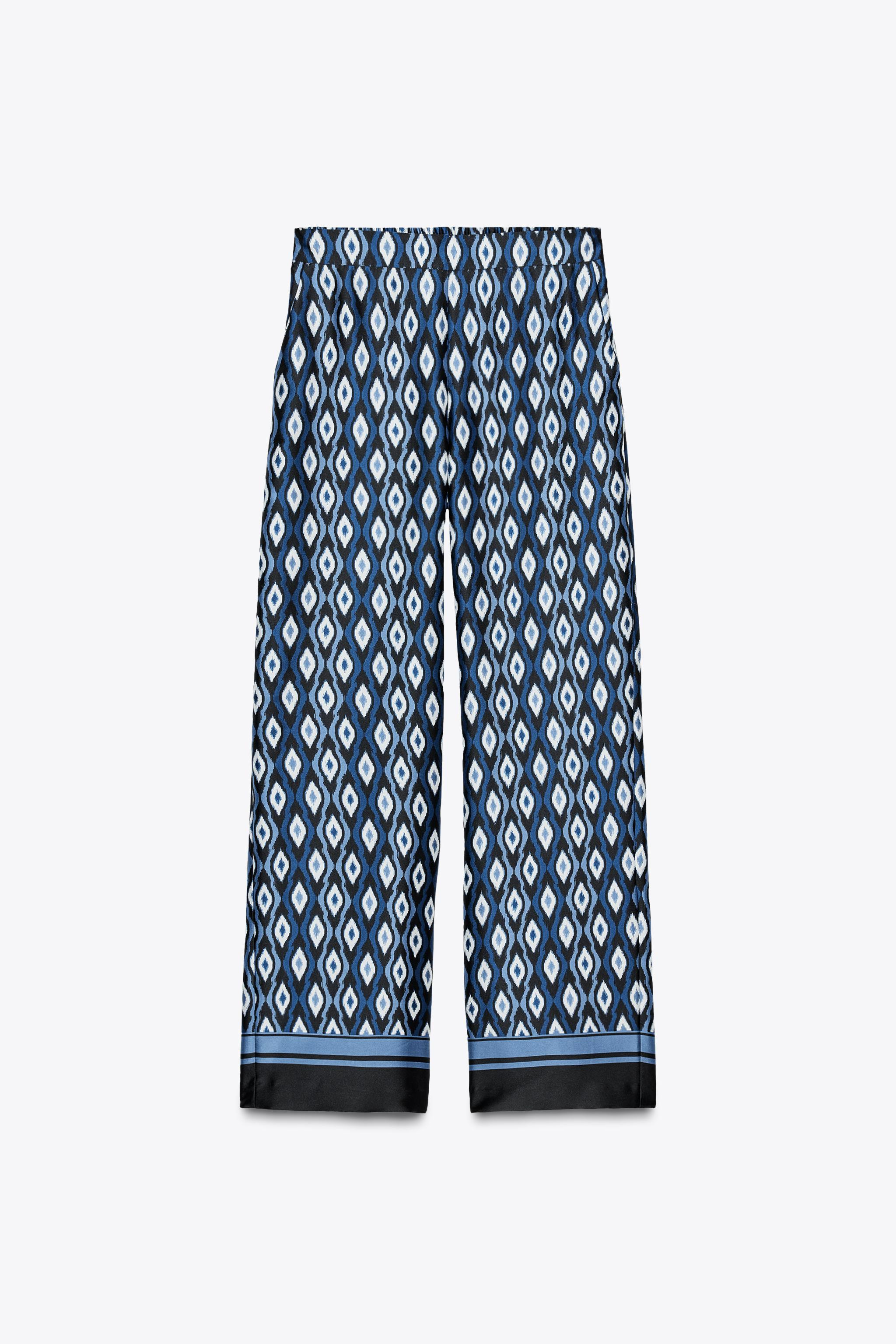 GEOMETRIC PRINT PANTS | Zara US