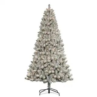 7.5ft. Pre-Lit Flocked Virginia Pine Artificial Christmas Tree, Clear Lights | Michaels | Michaels Stores
