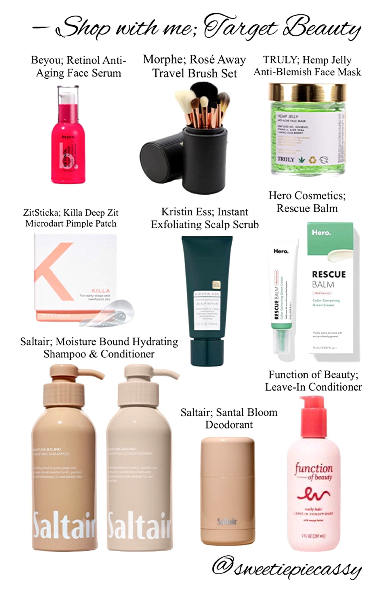 𝐒𝐇𝐎𝐏 𝐖𝐈𝐓𝐇 𝐌𝐄; 𝐓𝐀𝐑𝐆𝐄𝐓 𝐁𝐄𝐀𝐔𝐓𝐘 𝐇𝐀𝐔𝐋

𝑨 𝒒𝒖𝒊𝒄𝒌 𝑻𝒂𝒓𝒈𝒆𝒕 𝒉𝒂𝒖𝒍, 𝒂𝒍𝒍 𝒖𝒏𝒅𝒆𝒓 $50!💫 #LTKIt 

Skincare Products | Beauty Blog | Sephora | Face Moisturiser | Beauty Tips | Affordable Skincare | Luxury Skincare | Skincare Community | Beauty Community | Wellness | Self Care | Self Love | Korean Skincare | Beauty Products | Beauty Bloggers | K Beauty | Skin Health | Bath and Body | Skin Treatment | Basic Skincare | Cosmetics | Dry Skin | Oily Skin | Combination Skin | Skincare Sets | Skincare Regimen | Glowing | Clear Skin | Body Moisturizer | Luxury | Clean Skincare | Hair Care | Shampoo | Conditioner | Morphe | Target Finds | Target Haul 

#LTKFind #LTKunder100 #LTKbeauty