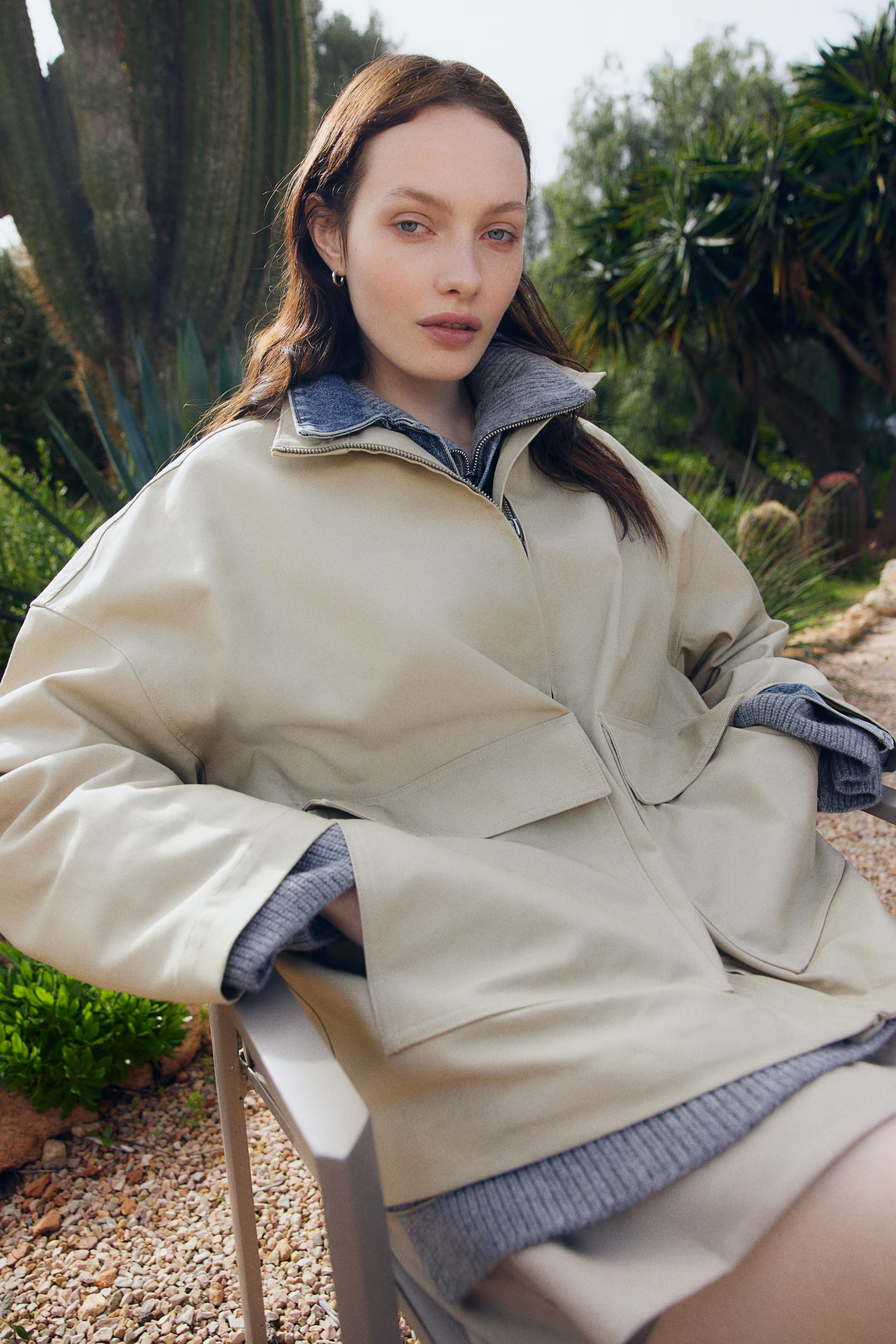 Oversized canvas jacket | H&M (UK, MY, IN, SG, PH, TW, HK)