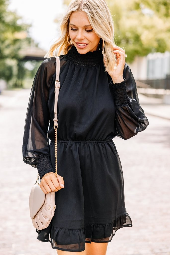 Always Evolving Black Dress | The Mint Julep Boutique