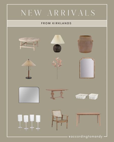 Kirklands home decor finds - new arrivals 

Lamp, decor, coffee table, lighting, mirror, chair, 

#LTKFind #LTKhome