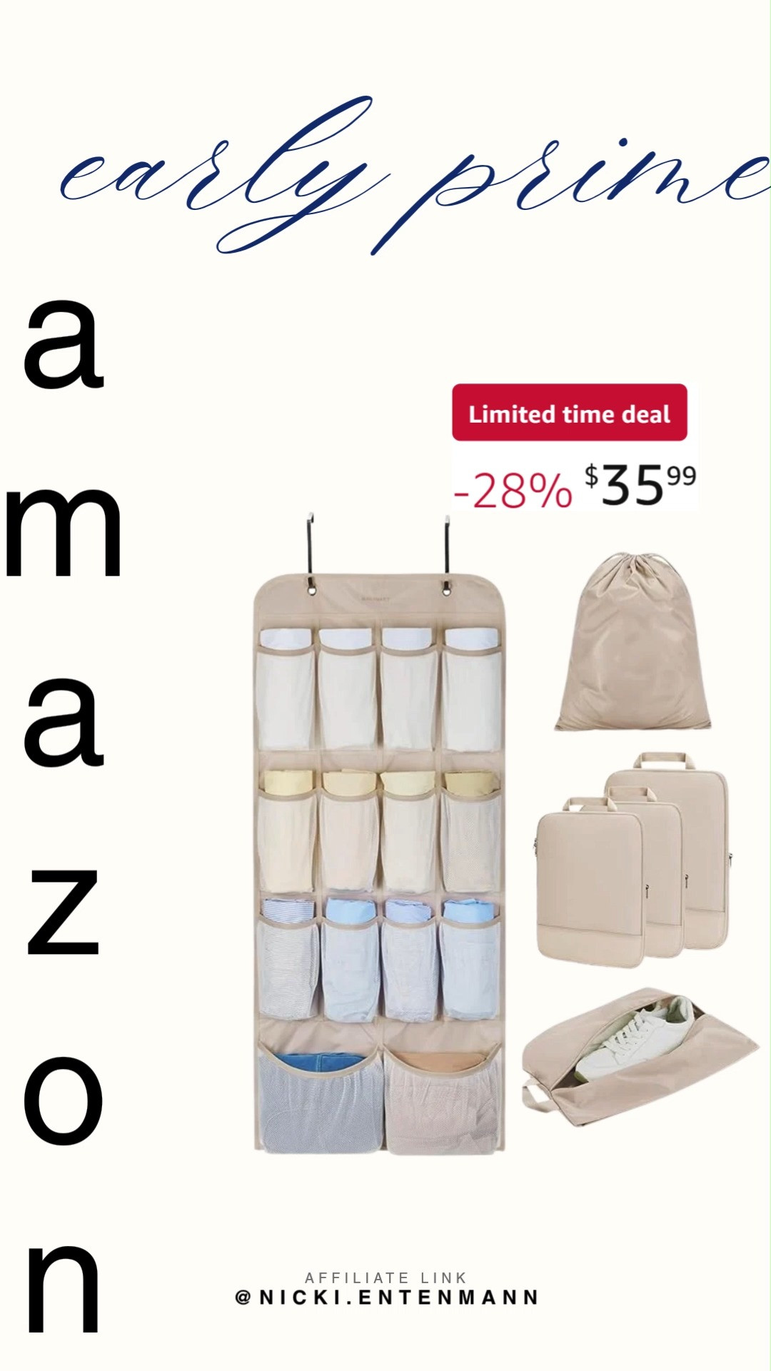 BAGSMART hanging compression packing cubes make closet organizing simple with lightweight storage that saves space. Keep clothes neat, accessible, and stylishly tucked away in every corner of your home. 🧳✨🏠  

#PackingCubes #ClosetOrganizer #StorageSolutions #CompressionCubes #TravelEssentials #HomeOrganization #SpaceSaver #BAGSMART #LuggageAccessories #OrganizedLiving 

 #LTKHome #LTKSaleAlert #LTKTravel