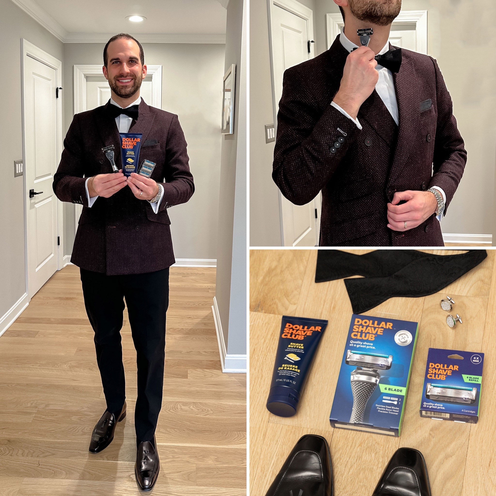 #AD Welcome to the club, buddy! @DollarShaveClub at @Target makes getting event-ready smooth and stress-free. 🪒 Look your best with a shave that’s easy and affordable. #DollarShaveClub #TargetPartner #DSCPartner #Target 

#LTKStyleTip #LTKMens #LTKBaby