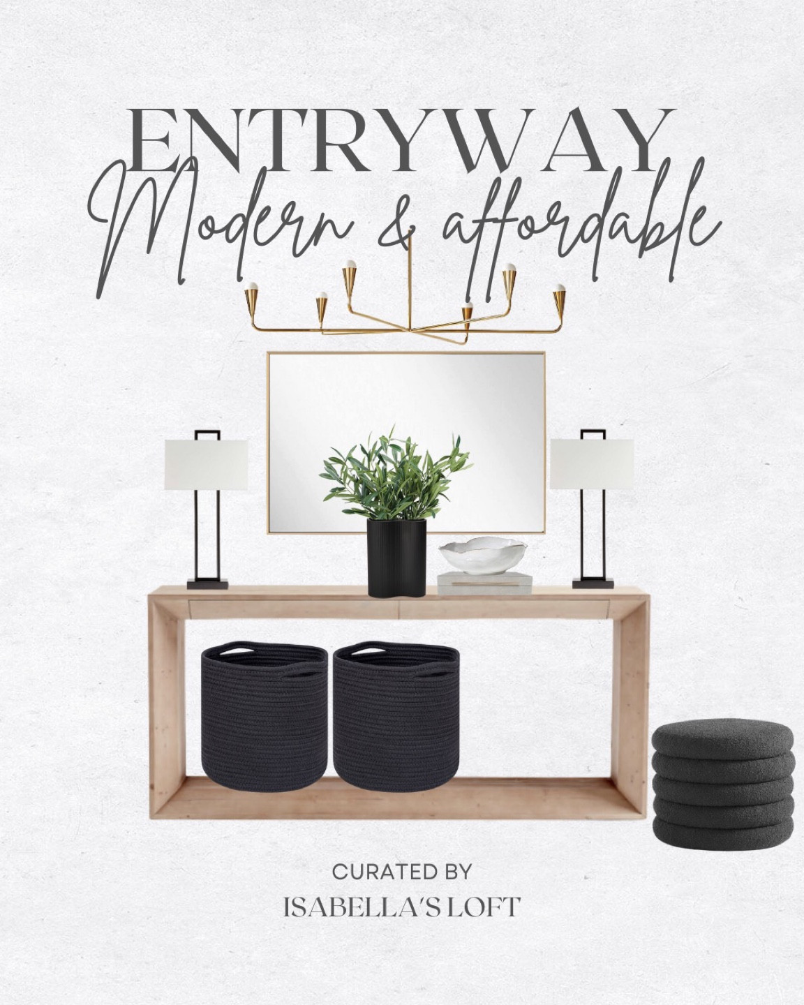 Entryway • Modern & Affordable 

Media Console, Living Home Furniture, Bedroom Furniture, stand, cane bed, cane furniture, floor mirror, arched mirror, cabinet, home decor, modern decor, mid century modern, kitchen pendant lighting, unique lighting, Console Table, Restoration Hardware Inspired, ceiling lighting, black light, brass decor, black furniture, modern glam, entryway, living room, kitchen, bar stools, throw pillows, wall decor, accent chair, dining room, home decor, rug, coffee table 

#LTKstyletip #LTKhome #LTKsalealert