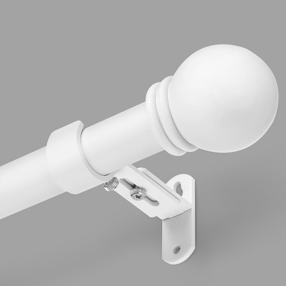 Curtain Rods for Windows 16 to 136 Inches, Curtain Rod Max Adjustable Length of 144 IN, 1" Diamet... | Amazon (US)