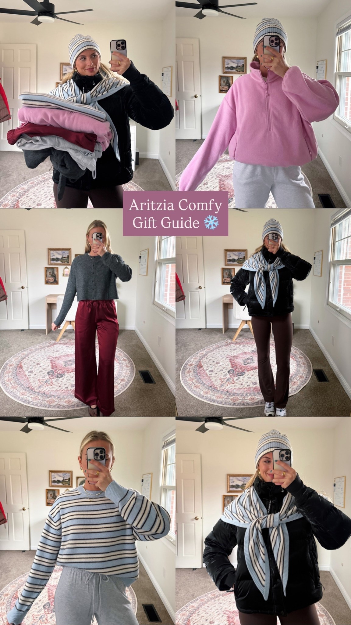 All my favorite new arrivals at Aritzia! ❄️ these would all make the best Christmas gifts as well @Aritzia #ad #Aritziapartner 
