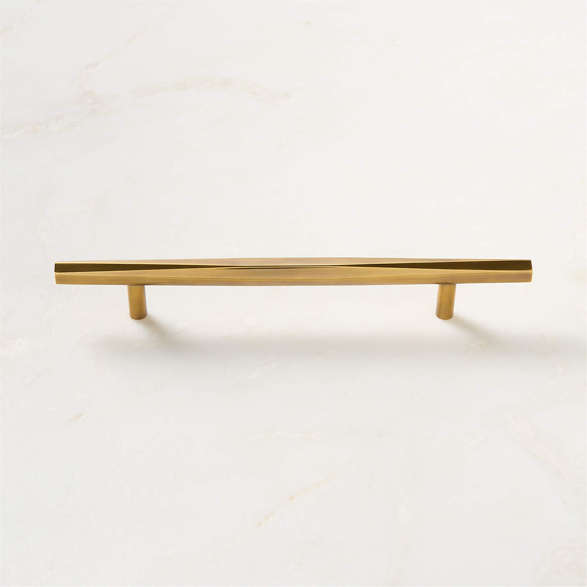 Lang Aged Brass Cabinet Handle 6" | CB2 | CB2