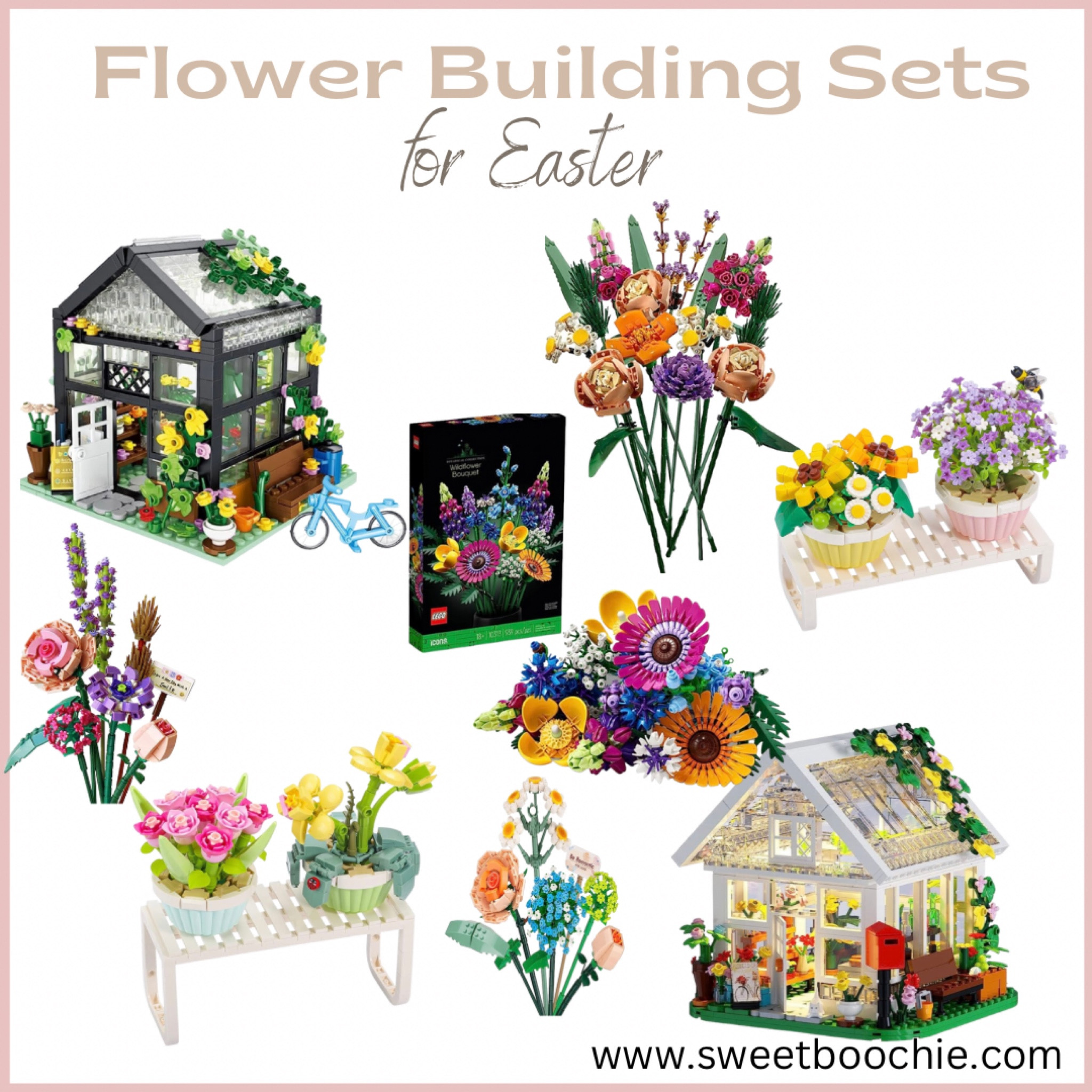 Flower and green house building block sets, lego flower sets, great Easter Basket idea for kids, twins and teens! 

#LTKhome #LTKunder100 #LTKSeasonal